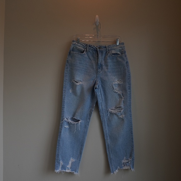 Flying Monkey distressed denim Cotton Jeans Womens NWOT F4148 Size 29 - Picture 3 of 4